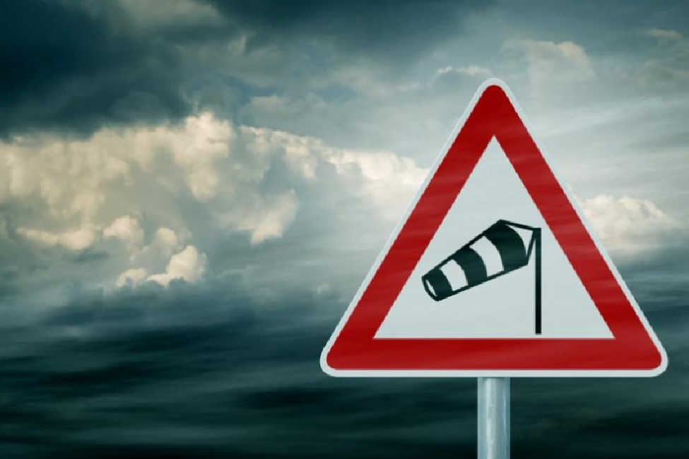 Предупреждение за опасно време - първа степен (жълт код) за силен вятър със скорост 14-19 м/с, пориви до 24 м/с за цялата страна image