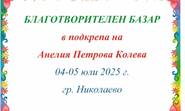 Снимка Благотворителен базар в подкрепа на Анелия Петрова Колева