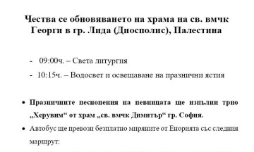 Снимка Съобщение от Църковното настоятелство към храм "Св. Георги" с. Нова махала